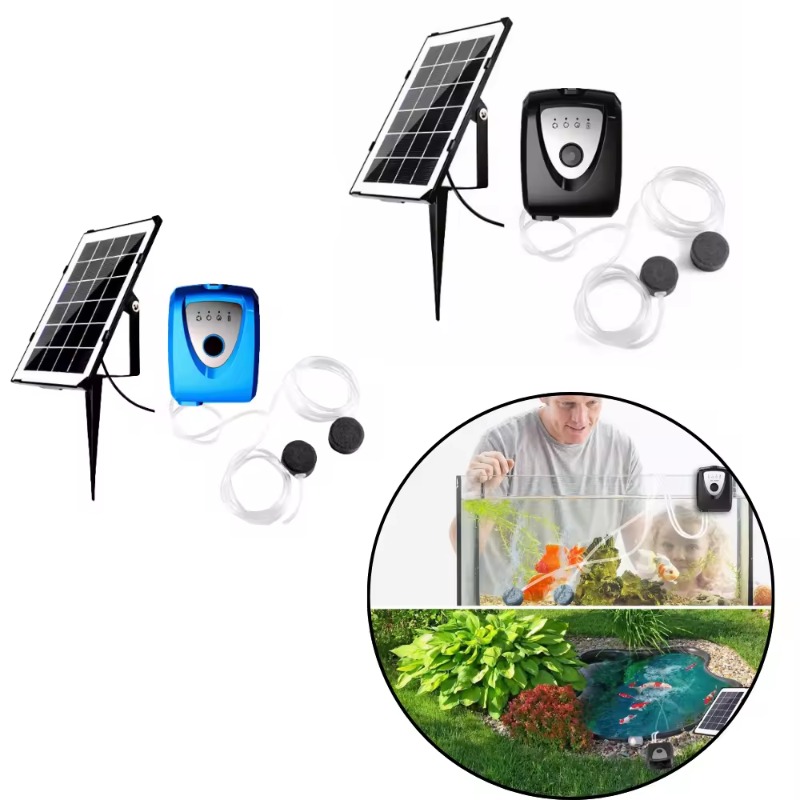 Solar Pond Aerator Oxygen Pump - Rechargeable Solar Pond Aerator Solar Powered
