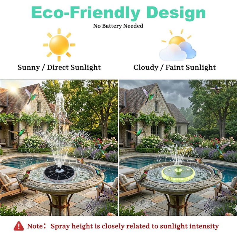 AT43-Floating Fountain Solar P - огляд і ціна Floating Solar Fountain Water Pump