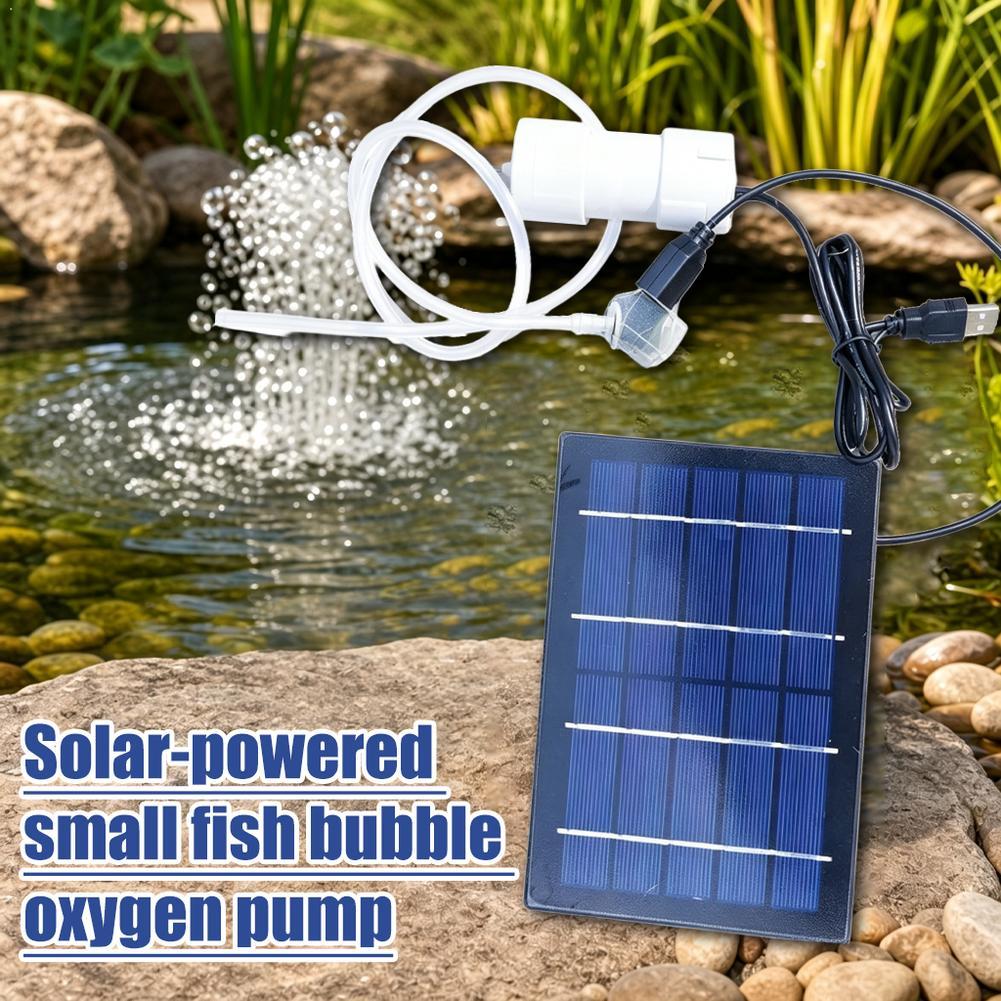 Solar Air Pump Aquarium Oxygen - огляд і ціна Solar Pond Aerator Oxygen Pump