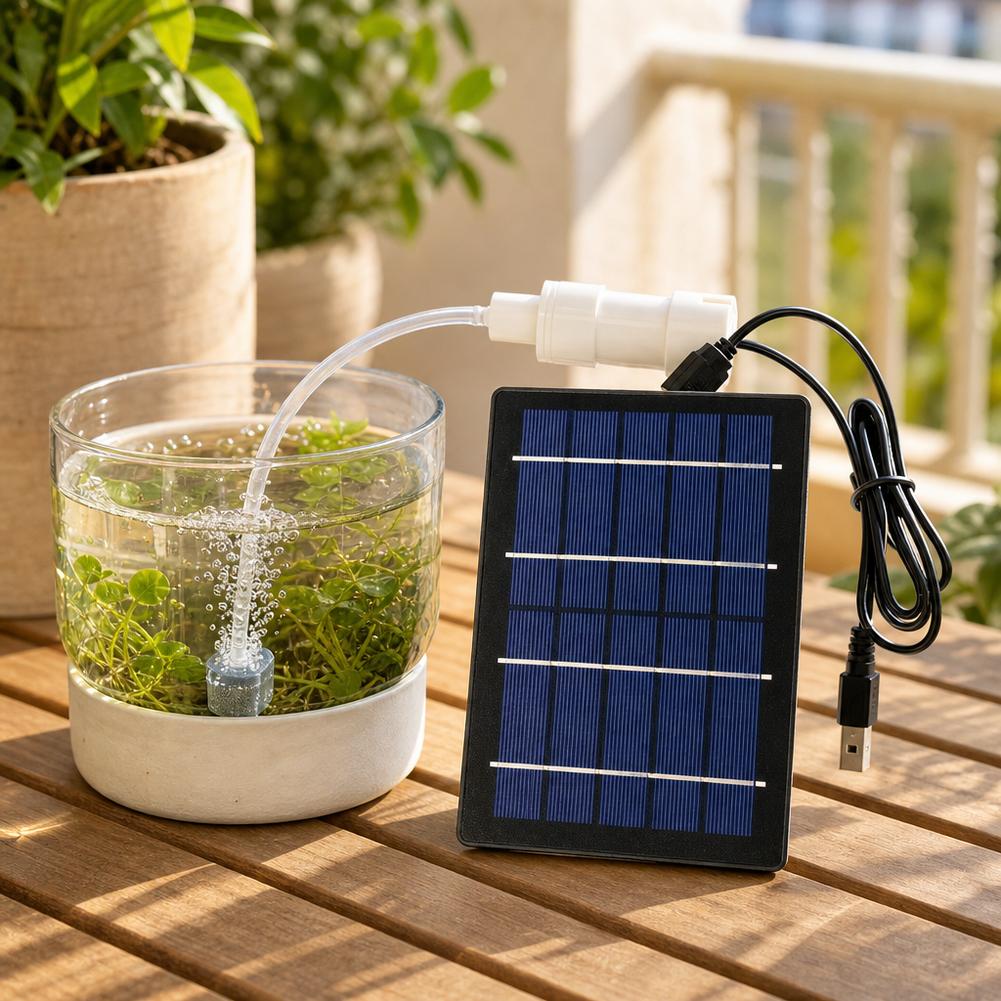 Solar Air Pump Aquarium Oxygen - огляд і ціна Solar Pond Aerator Oxygen Pump
