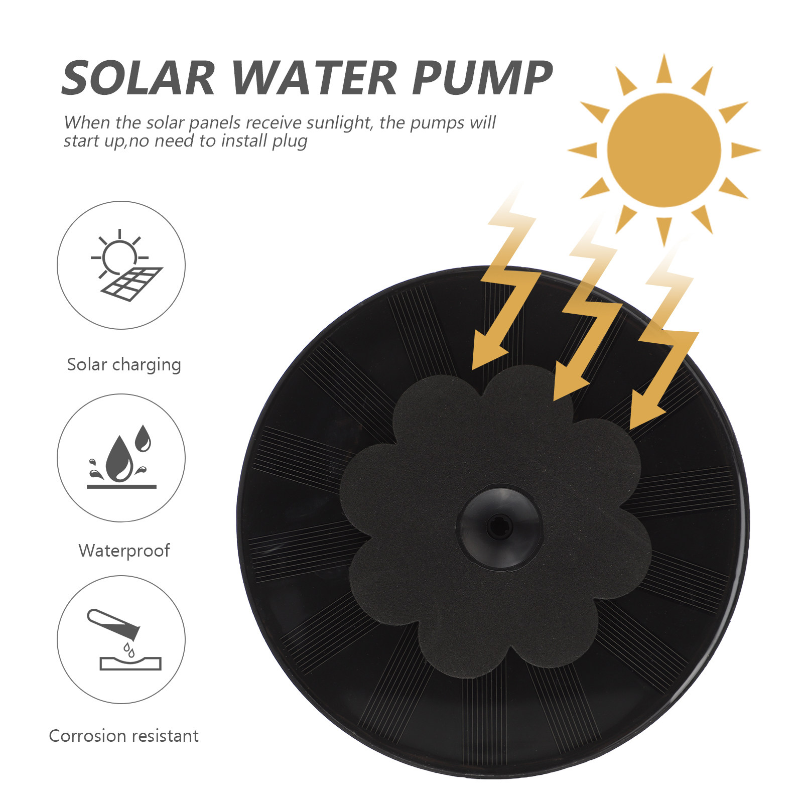Floating Aerator for Pond Deco - огляд і ціна Floating Solar Fountain Water Pump