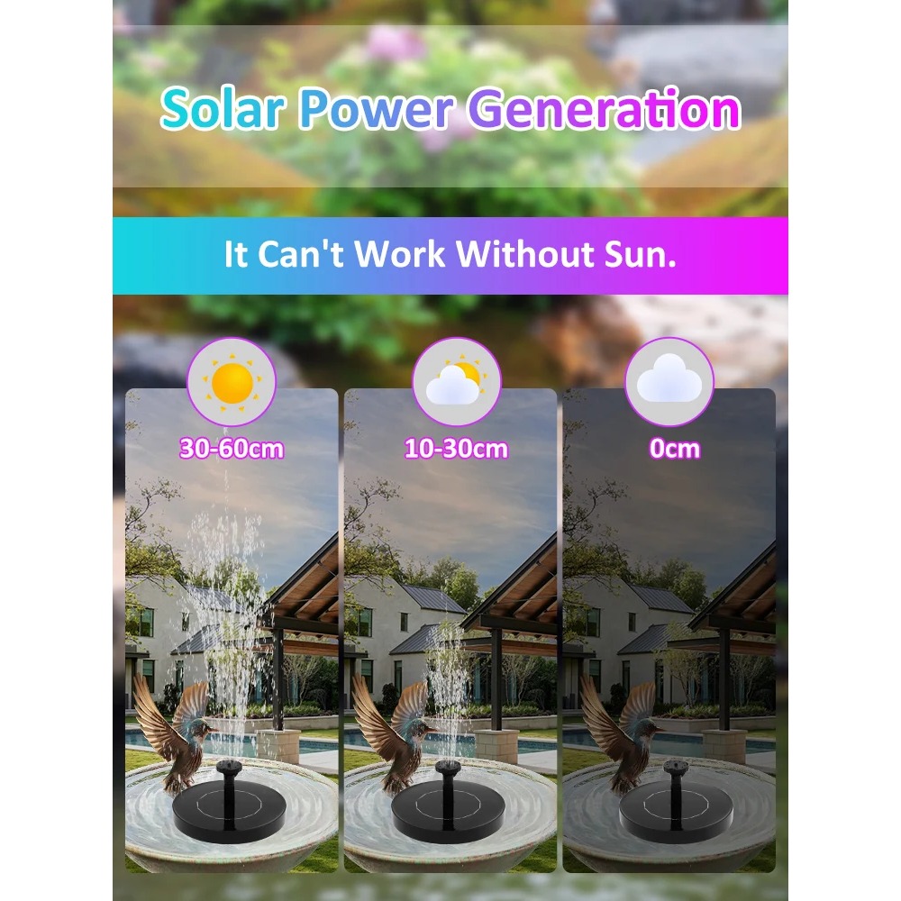 Solar Fountain Pump – Floating - огляд і ціна Floating Solar Fountain Water Pump