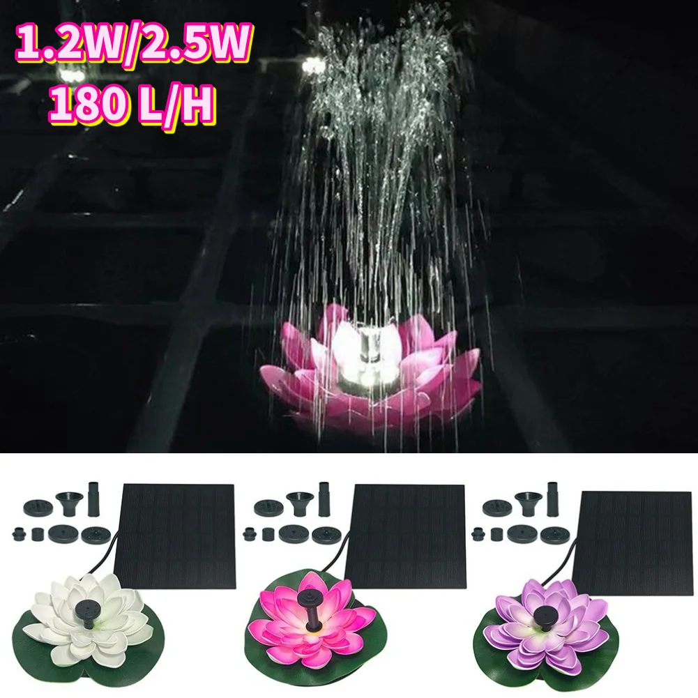 Lotus Shape Floating Garden Fo - огляд і ціна Floating Solar Fountain Water Pump