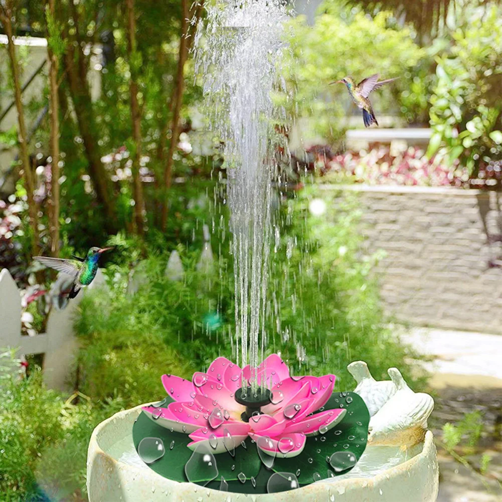 Lotus Shape Floating Garden Fo - огляд і ціна Floating Solar Fountain Water Pump