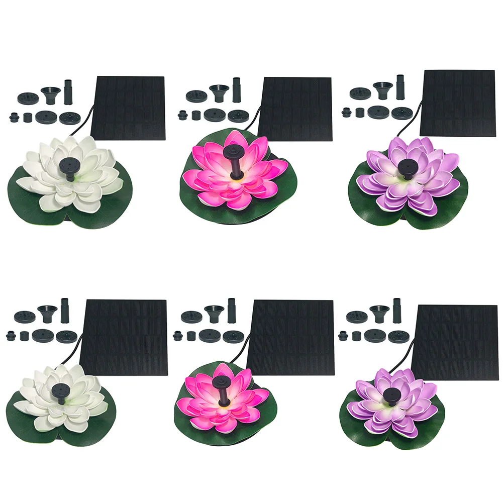 Lotus Shape Floating Garden Fo - огляд і ціна Floating Solar Fountain Water Pump