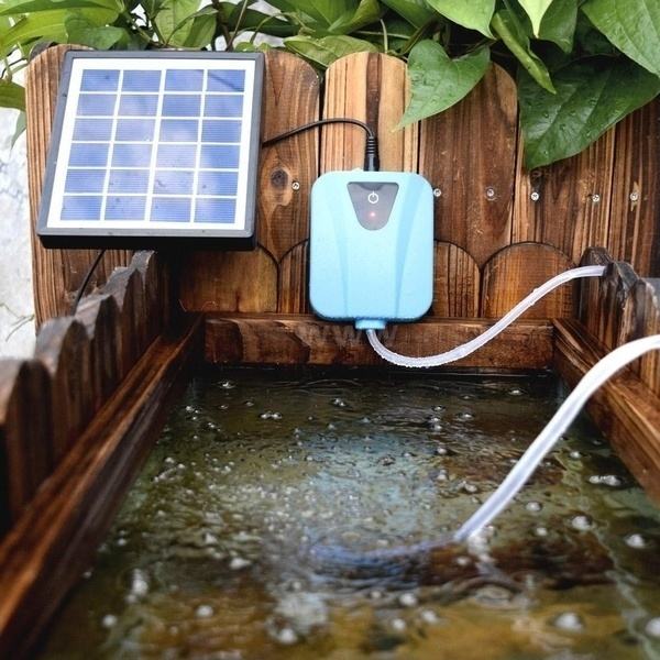 Solar Aquarium Oxygen Air Pump - огляд і ціна Solar Pond Aerator Oxygen Pump
