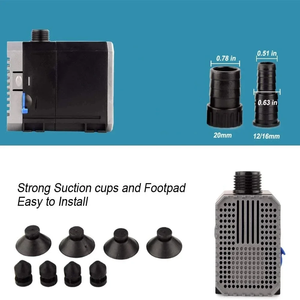 Ultra Quiet Submersible Aquari - огляд і ціна Submersible Pond Pump 5000L H