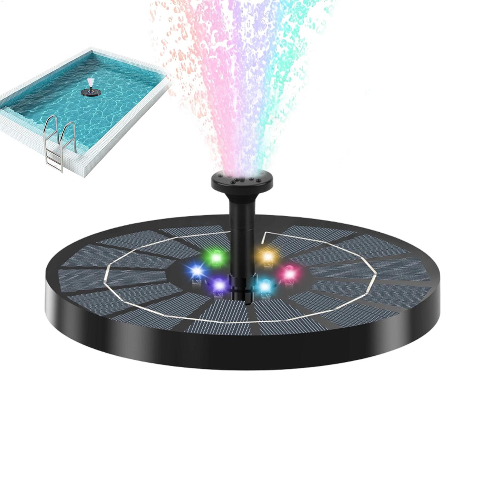 Bird Bath Fountain with Lights - огляд і ціна Floating Solar Fountain Water Pump