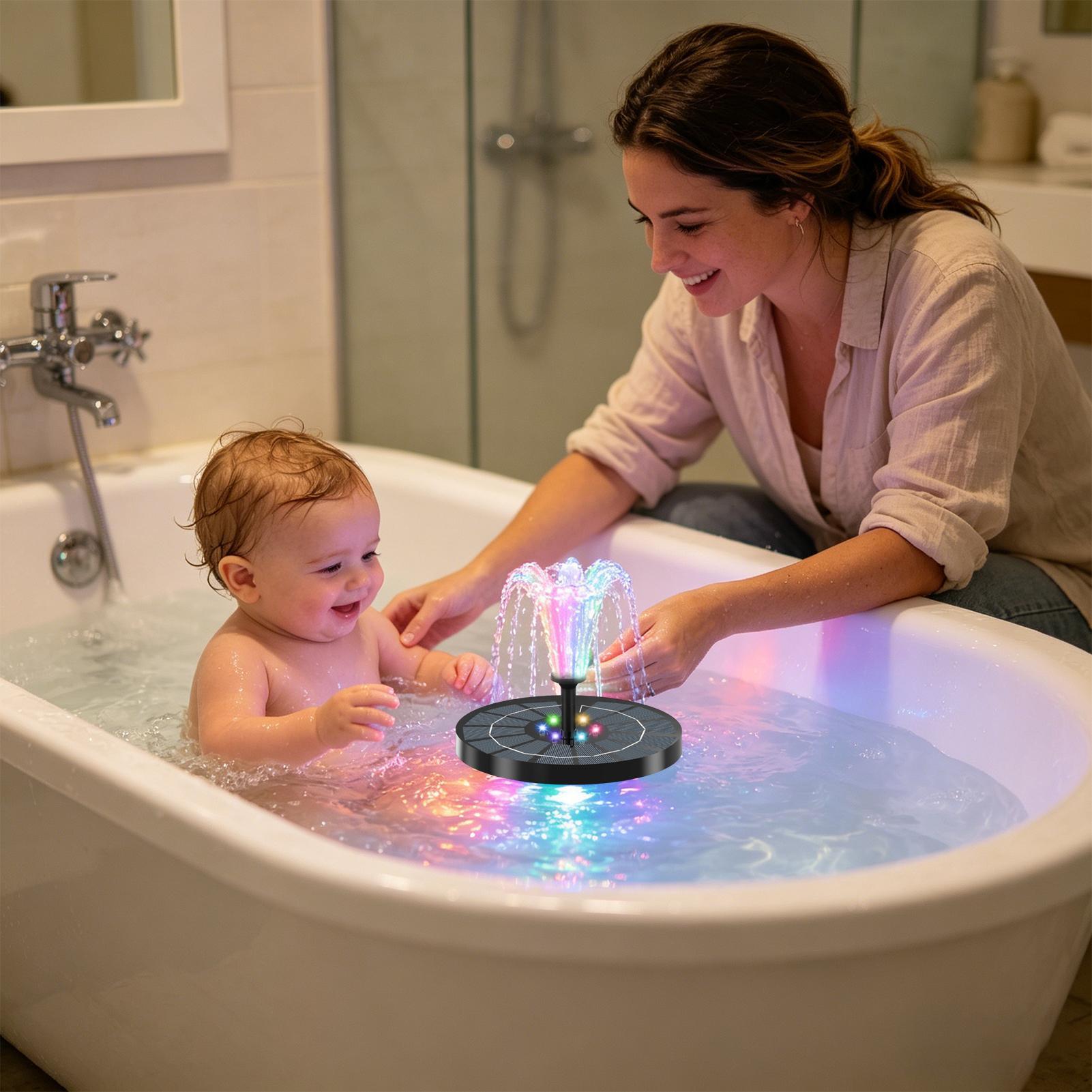 Bird Bath Fountain with Lights - огляд і ціна Floating Solar Fountain Water Pump