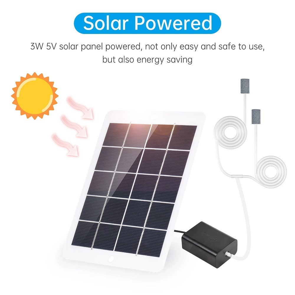 Durable 3W 5V Solar Oxygen Pum - огляд і ціна Solar Pond Aerator Oxygen Pump