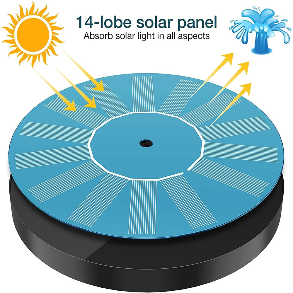 13cm Floating Solar Panel Sola - огляд і ціна Floating Solar Fountain Water Pump