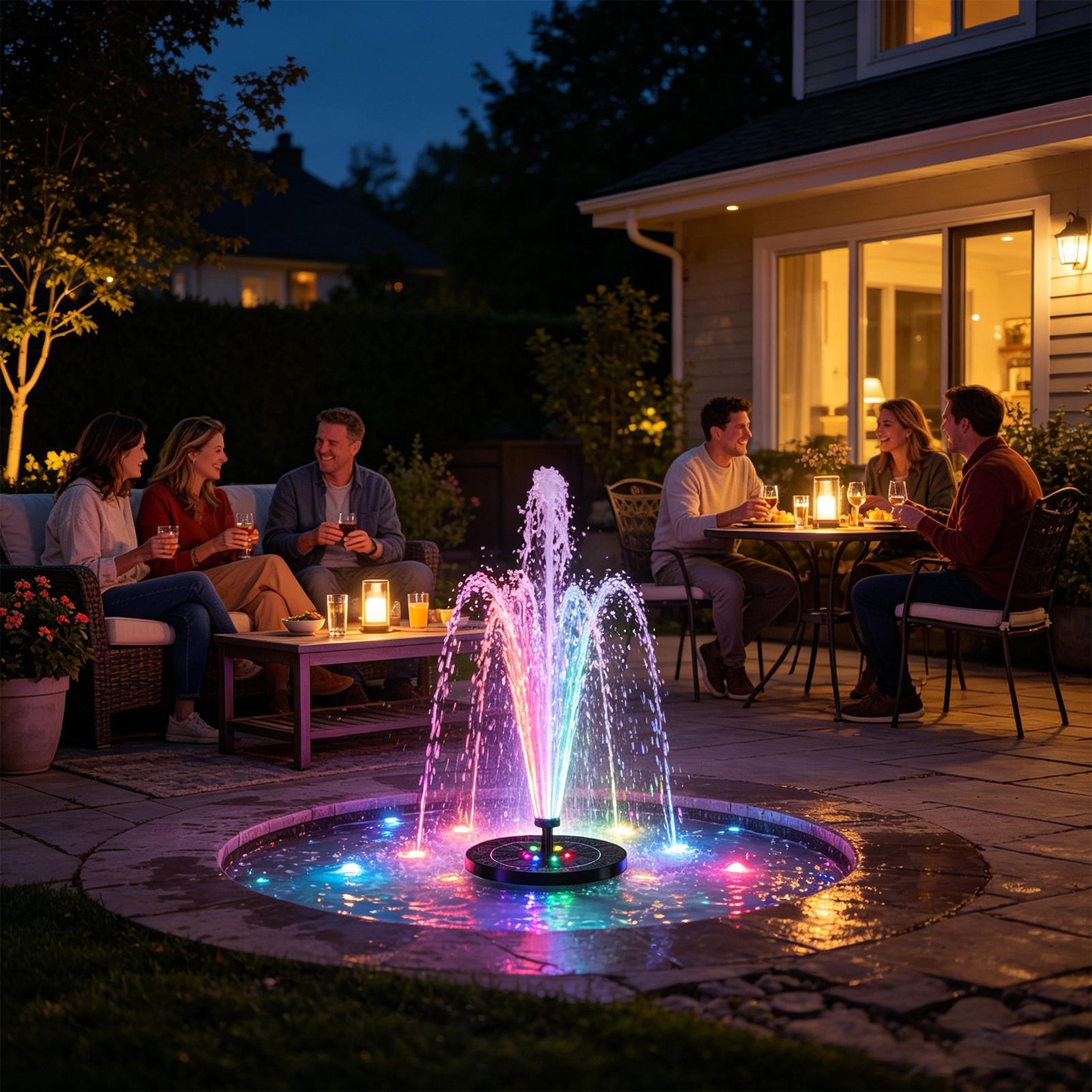 Floating Solar Bird Bath Fount - огляд і ціна Floating Solar Fountain Water Pump