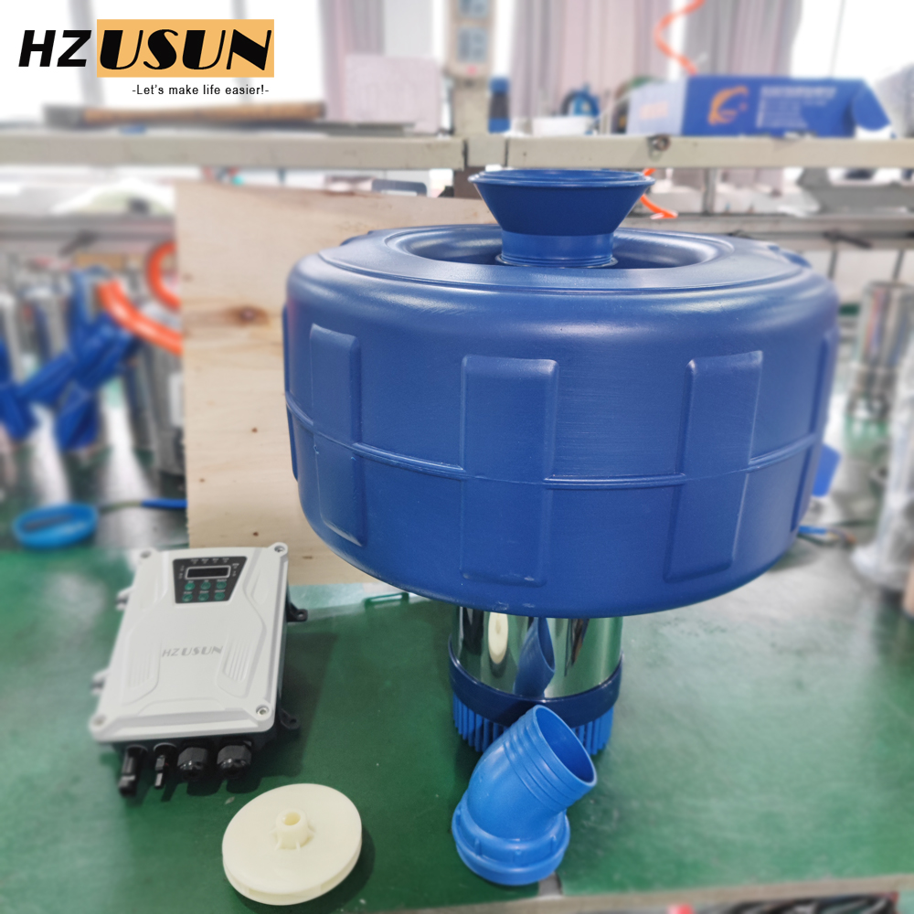 HZUSUN 1 HP Small Solar Powere - огляд і ціна Solar Pond Aerator Oxygen Pump