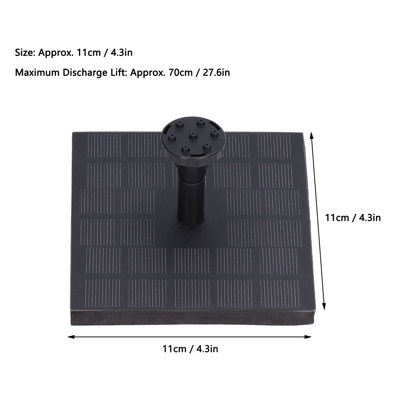 Solar Fountain Kit 7V 1.4W Mon - огляд і ціна Floating Solar Fountain Water Pump